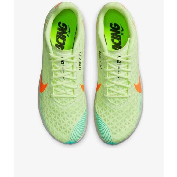 Nike Other - Nike Zoom Rival Distance XC5 Track Spikes Men’s 13 Volt Green Orange Sprint Shoe